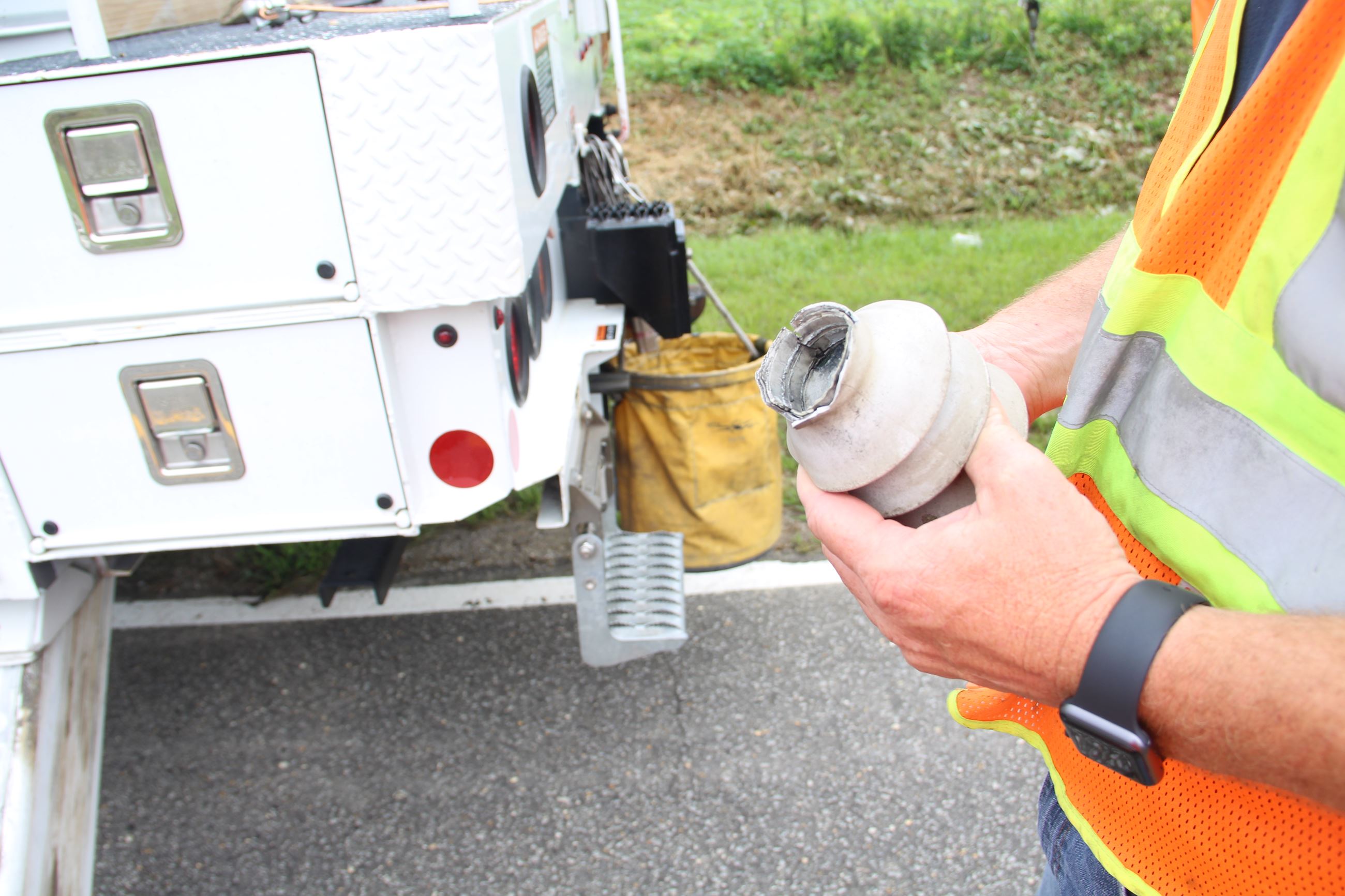 A broken surge protector
