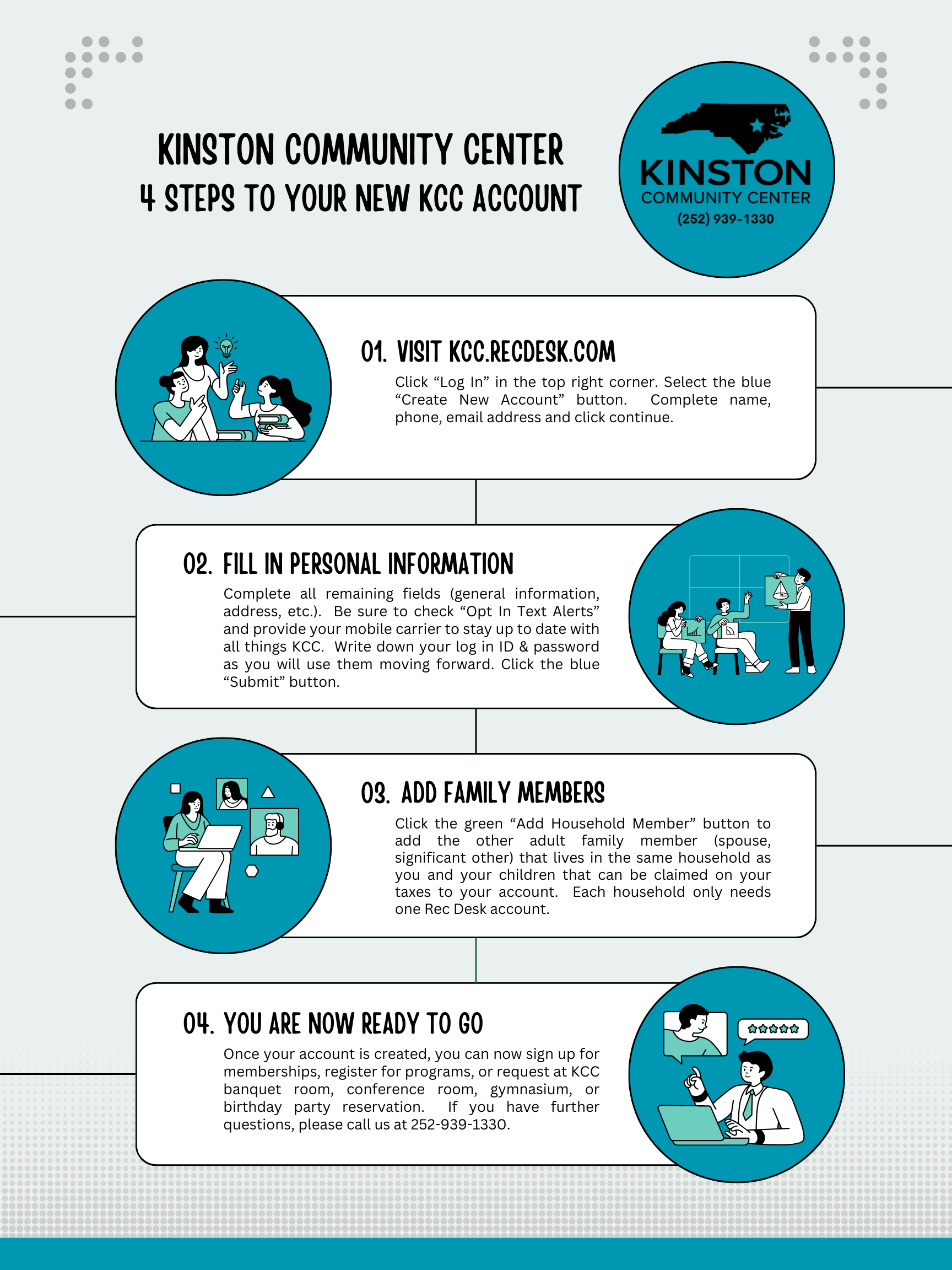 KCC Rec Desk Online Account