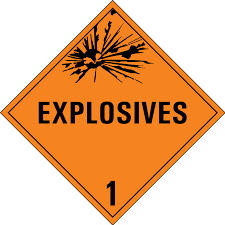 Explosives Placard